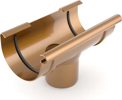 Produktbild von BRYZA Rinnenkessel aus Kunststoff Ø 125/90 mm, Kupfer - eigene Farbe