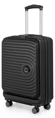 Immagine prodotto di HAUPTSTADTKOFFER Mitte - Valigia da cabina conforme alle norme sul bagaglio a mano 55x40x20 cm, con scomparto per laptop, trolley da viaggio business, valigia per laptop espandibile, TSA, nera