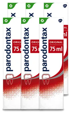 Obrázok produktu pre 6 x Zubná pasta Parodontax Original - 75 ml - Výhodný balík - 6 kusov