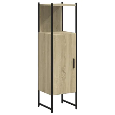 Image de vidaXL Armoire de salle de bain Chêne Sonoma 33x33x120,5 cm Bois composite