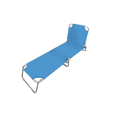 Produktbild von Marbueno Blue Steel Folding Lounger Strand und Pool 187X55X24 cm 10022 - Brand EAN: 8435631900221