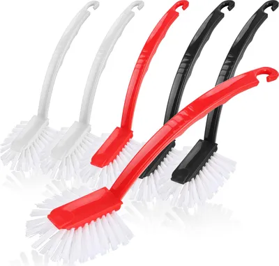 Produktbild von com-four® 6x Spülbürste 27 cm - Geschirrbürste mit robusten Borsten - Abwaschbürste für Töpfe, Pfannen & Spüle - langlebige Küchenbürste, Reinigungsbürste für Haushalt & Küche