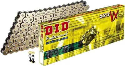 Immagine prodotto di Catena Trasmissione Did 525 Vx Gold & Black 96 Maglie Con Giunto A Rivetto Zj