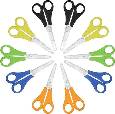 Produktbild von Famanu Scheren-Set - Multifunktionale rostfreie Büroscheren 10 Teile