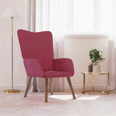 Produktbild von Möbel Relaxsessel Weinrot Samt - Fernseh- & Relaxsessel 327660