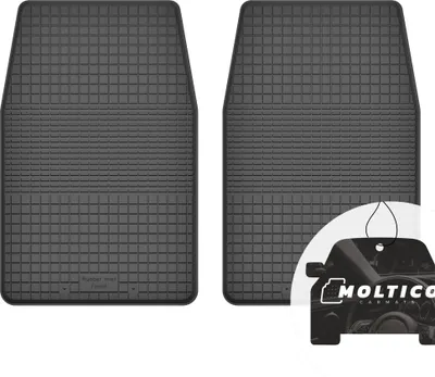 Produktbild von Vorne Gummimatten mit Rand Auto Fußmatten Gummi Automatten Passgenau 2-teilig Set - passend für Suzuki Jimny 1998-2007