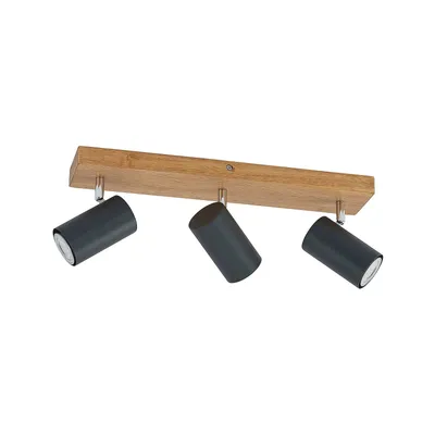 Produktbild von Lindby Deckenstrahler Maniva, 44cm, 3-flammig, schwarz, GU10