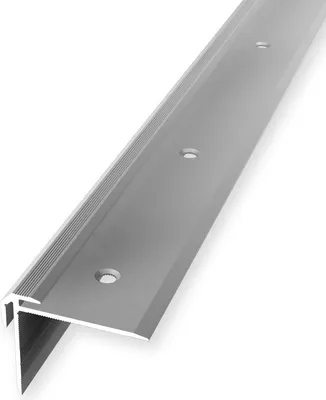 Produktbild von Treppenkantenprofil 30 x 38 x 2500 mm Treppenkante Winkelleiste Treppenprofil Aluminium eloxiert Geriffelt Doppelt Versetzt Versenkt Gebohrt Silber Küberit