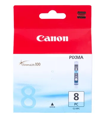 Produktbild von Canon CLI 8PC - Depósito de tinta - 1 x photo cyan, Cyan, Tintenstrahl