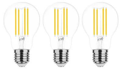 Produktbild von Modee E27 LED Filamentlampe A60 4,2W 470lm 2700K Warmweiß 3 Stück