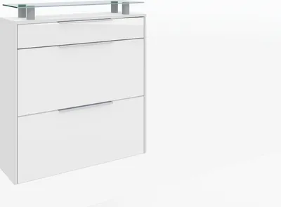 Produktbild von Hängeschuhschrank "Oliva2", weiß-glänzend