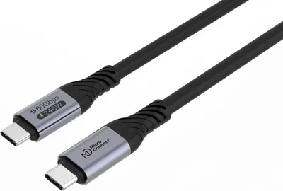 Zdjęcie produktu dla Microconnect USB4CC1-240W-80GBPS, 1 m, USB C, USB C, USB4 Gen 3x2, Czarny