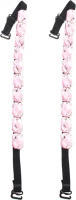 Produktbild von BH Ersatzträger mit großen Strass Steinen dehnbar Rosa