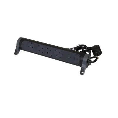 Produktbild von Legrand Drehbare Steckdosenleiste 4x Steckdose, SPD, 1,5m Kabel Schwarz 694511