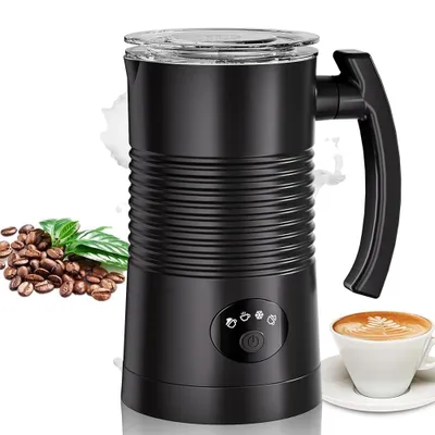 Productafbeelding van Elektrische melkschuimer, 4-in-1. Elektrische melkstomer voor warme en koude dranken, 400W, 350ml. Melkschuimer voor cappuccino, latte, mocca, macchiato