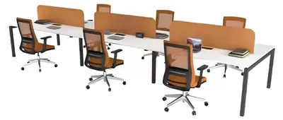 Produktbild von Büromöbel Arbeitstisch für 6 Personen Arbeitszimmer Möbel Holzmöbel