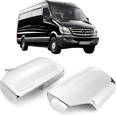Image de Coques de rétroviseurs ABS chromées Mercedes Sprinter W906 06-18