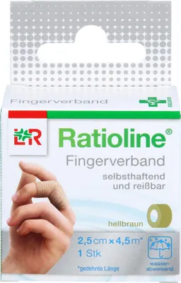 Immagine prodotto di Ratioline autoadesive per dita 2,5cmx4,5m marrone chiaro 1 pz