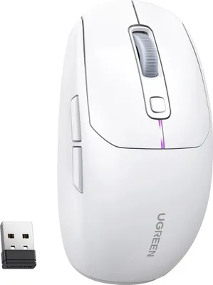Obrázok produktu pre Počítačová myš Ugreen MU103, Bluetooth 5.0, 2,4 GHz, USB, biela