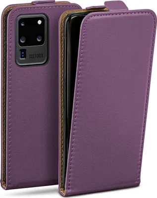 Produktbild von moex® Flip Case kompatibel mit Samsung Galaxy S20 Ultra / 5G - Hülle mit 360 Grad Schutz, Lila