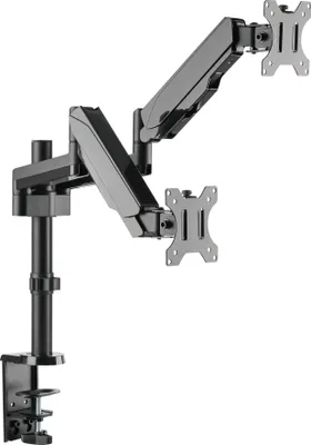 Produktbild von Dual Gasdruck Monitor Schwenkarm Doppel Tisch Halterung 2x8KG Office-GS424 VESA 75/100 Halterungsprofi Office-GS424