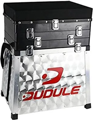 Produktbild von DUDULE Angel Sitzkiepe mit 3 Fächern, Angelzubehör, Für Erwachsene, Schwarz