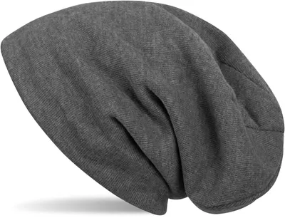 Produktbild von styleBREAKER warme Feinstrick Beanie Mütze mit sehr weichem Fleece Innenfutter, Longbeanie unifarben, Uni 04024092