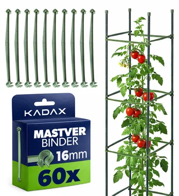 Produktbild von KADAX Pflanzstab Verbinder Ø 16 mm, 60 Stück, Pflanzstabverbinder für Rankhilfen, Tomatenturm und Pflanzenstütze im Garten, Steckverbinder für Tomatenstäbe