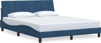 Produktbild von Bettgestell ohne Matratze "Hanko" Blau 160x200 cm Stoff