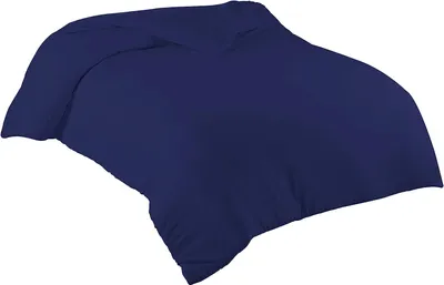 Produktbild von Bettwäsche Bettbezug 2er Set 135x200 cm Einfarbig 100% Baumwolle Dunkelblau