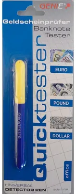 Produktbild von Genie 11794, Multi-Währung, Tinte, Blau, Gelb, Akku, 141 mm, 15 mm