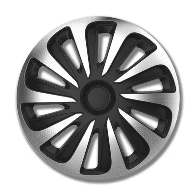 Produktbild von 4 STK 14 Zoll Caliber schwarz PETEX Radkappen Radzierblenden Satz PKW Auto