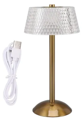 LED-Tischlampe Touch-Sensor, 3 Lichtfarben, dimmbar, USB