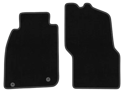 Obrázek produktu pro Přední velurové koberce pro: Mitsubishi Carisma 1995-2004 (sedan/liftback/hatchback) – 2 ks, černé, na míru – Wielganizator BASIC