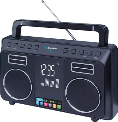 Produktbild von Roadstar TRA-800BT tragbares Bluetooth Radio, schwarz, FM-PLL-Radio