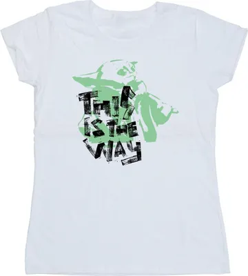 Produktbild von Star Wars - "The Mandalorian This Is The Way" T-Shirt für Damen BI50597 (S) (Weiß)