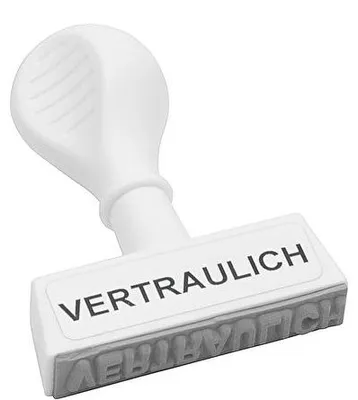 Productafbeelding van WEDO 19326 WEDO Textstempel "Vertraulich"