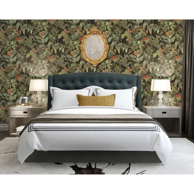 Produktbild von DUTCH WALLCOVERINGS Tapete Bird-of-Paradise Schwarz