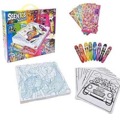 Imagen del producto de Sombo SCENTOS, set de rotuladores jumbo para viajes, varios colores, plástico