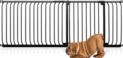 Produktbild von Bettacare Elite Hundegitter, 189cm - 198cm, Schwarz