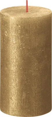 Produktbild von Kerze RUSTIC WALZE ´SHIMMER GOLD´ 130/68