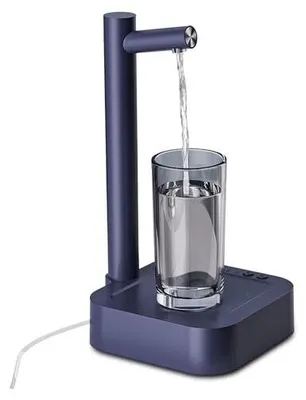 Produktbild von Desktop -Wasserspender Trinkwasser, 7 Levels Quantitativer automatischer Spender, elektrische Flasche USB -Flaschenpumpe (Marineblau)