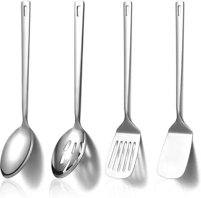Productafbeelding van Famanu Keukenaccessoires Set – 4-delig, roestvrij staal, ergonomisch ontwerp
