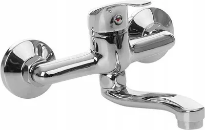 Produktbild von Einhebel-Waschtisch-Wandbatterie 35 mm Silber