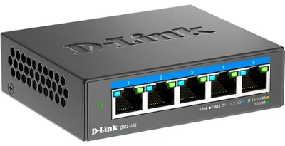 Image de D-Link DMS-105/E Commutateur Desk. D-Link DMS-105 5*2.5GE détail