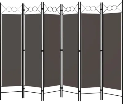 Image de vidaXL Séparation de pièce 6 pièces anthracite 240 x 180 cm