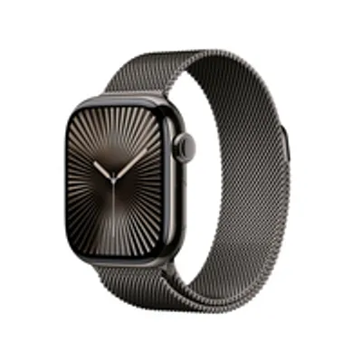 Produktbild von Apple Watch 10 42 mm/Titangehäuse Schiefer/Milanaise Armband Schiefer LTE