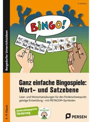 Obrázek produktu pro Ganz einfache Bingospiele: Wort- und Satzebene