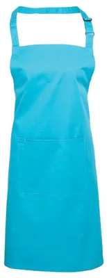 Obrázek produktu pro Premier – „Colours Collection“ zástěra s laclem pro muže/ženy, unisex, kapsa LT5855 (jednotná velikost) (tyrkysová)