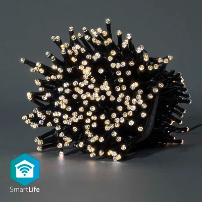 Zdjęcie produktu dla Lampki choinkowe Nedis SmartLife - sznur - Wi-Fi - ciepły biały - 400 LED - 20,0 m - Android / IOS